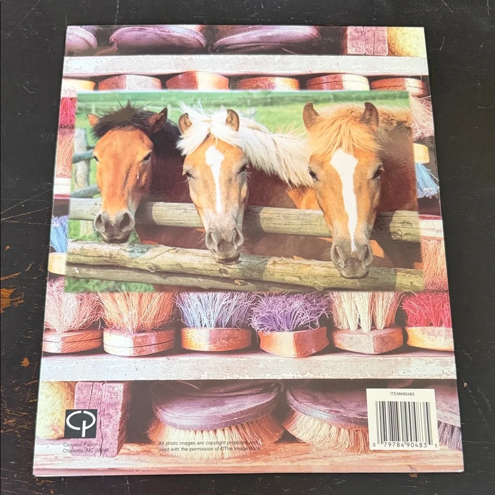 Vintage 90s Horses Folder for work, office, school, organization
